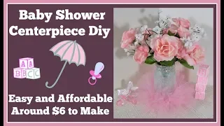 Baby Shower Centerpiece Diy 🌸 Easy and Affordable for Baby Girl