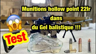 TEST PÉNÉTRATION Cal.22LR dans du GEL BALISTIQUE !!! 😜 * Reupload cause censure YT