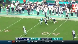 Miami Dolphins Miraculous Game Winning Touchdown vs New England Patriots (2018)