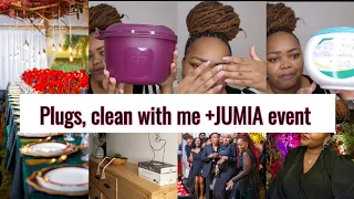 clean with me, plugs on plugs plus a JUMIA event