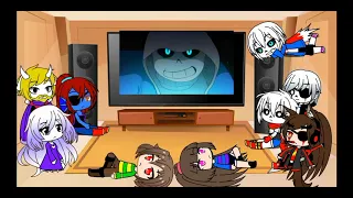 реакция персонажей андертейл на ??? + ??? |gacha club undertale|