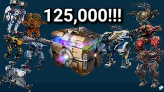 125,000 Keys!! For only 25$??? (War Robots Case Opening)