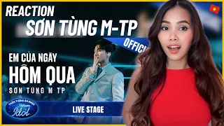 SƠN TÙNG M-TP-EM CỦA NGÀY HÔM QUA |VIETNAM IDOL 2023|I’m so Addicted to this Song!😍 |Reaction