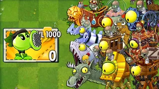 100% REPEATER Plant LEVEL 1000 Attack All Final Boss Fight! - Plants vs Zombies 2 Mod