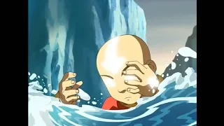 Avatar Aang enters the avatar state for the first time