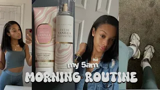 5AM HIGH SCHOOL MORNING ROUTINE | ootd, skincare, chit chat etc