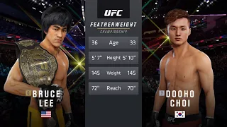 UFC 이소룡 vs 최두호 페더급 챔피언전