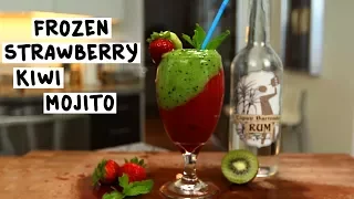 Frozen Strawberry Kiwi Mojito