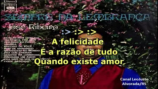 Por Isso Eu Canto _ José Ribeiro _ Karaokê com backvocal (música original)