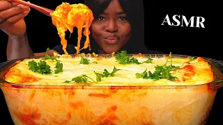 ASMR EXTREME CREAMY CHEESY HOMEMADE LASAGNA MUKBANG |NO Talking |soft calm Eating Sounds| Vikky ASMR