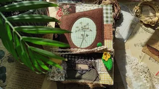 Herbs Junk Journal | Quilted Cover Botanical Junk Journal