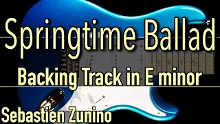 Springtime Ballad Rock Backing Track in E minor | SZBT 972