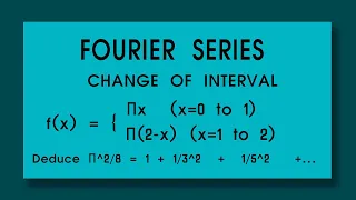 FOURIER SERIES f(x) = pix  x=0 to 1 pi(2-x)  x=1 to 2  Deduce Π^2/8 = 1 + 1/3^2 + 1/5^2   +...