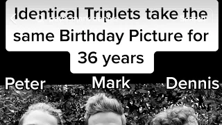 Identical Triplets Take Same Picture For 36years#truestory #viral #triplets