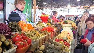 Market Privoz Odessa. Pickled Sauerkraut Today on Privoz. The situation in Odessa