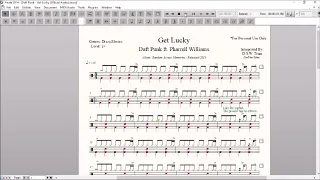 Drum Score World (Sample) - Daft Punk - Get Lucky