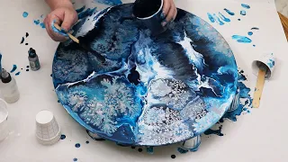 (577) Satisfying Alcohol Ink On Acrylic Paint *GORGEOUS Result*