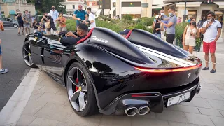 Best SUPERCARS Monaco - Ferrari Monza SP2, SF90, F8, 812 SF, Roma, Lamborghini Aventador SVJ