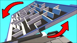 I Built a Crazy ROTATING Maze to Destroy my Friends! (Scrap Mechanic Multiplayer)