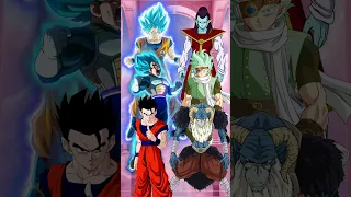 Who is stronger | Goku,Vegeta & Gohan VS Gas,Granolah & Moro #short #dbs