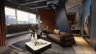 unreal engine 4 photorealistic office walkthrough