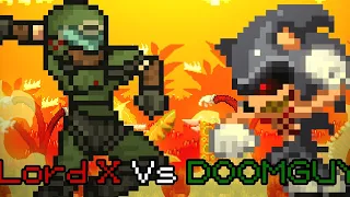 Lord X Vs Doomguy Part 1 | Sprites animation #sprites