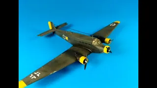 Сборка Ju-52 от Звезды в 1/200 масштабе