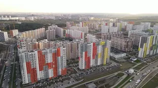 ЖК Бутово Парк 2 - Дрожжино (Ленинский городской округ) - Обзор с воздуха (06.05.2022)