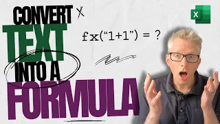 Convert Text to a Formula in Excel | The CRAZY method for tough Excel problems.