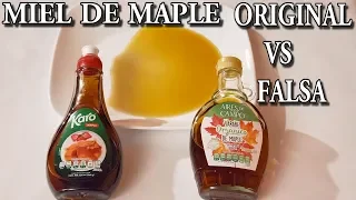 Cómo Identificar La MIEL DE MAPLE ORIGINAL VS MIEL DE MAPLE FALSA