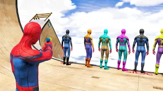 GTA 5 Epic Spiderman Ragdolls Compilation Ep.4 (Euphoria Physics, Fails, Jumps, Funny Moments)
