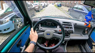 1995 Fiat Cinquecento [0.7I 31HP] | TOP SPEED | POV Test Drive #793 Joe Black