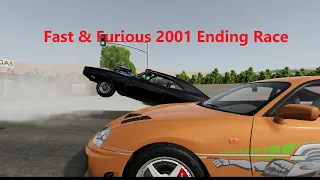 Fast and Furious 2001 Brian and Dominic Ending Race.BeamNg.drive.