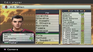 PES 6 - Milan - Stats - PS2