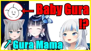 Gura Wants An Ahoge, Her Mama Shows How She Will Look With An Ahoge【Hololive English | Eng Sub】