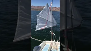 Mizzen Sail Self Steering (video 2 of 9).