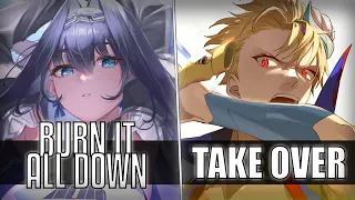 [Switching Vocals] - Burn It All Down X Take Over | League of Legends (C013 Huff)