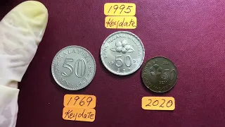 Malaysia 50 cent coins