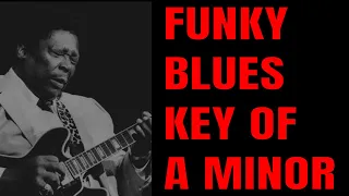 Funky A Minor Blues Jam | BB King Style Guitar Backing Track