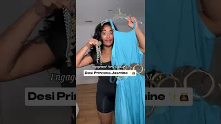 Turning in DESI PRINCESS JASMINE for my engagement party 👸🏽🥹🫶🏽 #grwm