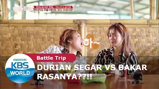 Durian Segar vs Bakar, Rasanya??! [Battle Trip Ep. 114][SUB INDO]