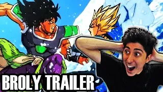 NEW DRAGON BALL SUPER BROLY MOVIE TRAILER REACTION! Official Dragon Ball Super Movie Broly Reveal!