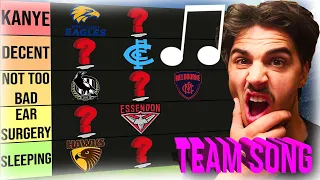 RANKING every AFL TEAMS THEME SONG - Tierlist!