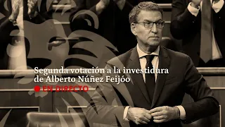 DIRECTO | Segunda votación a la investidura del candidato Alberto Núñez Feijóo en el Congreso