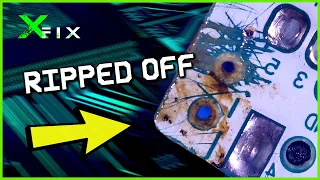 Gameboy Color Repair Fix - Completely broken RIPPED OFF audio traces!