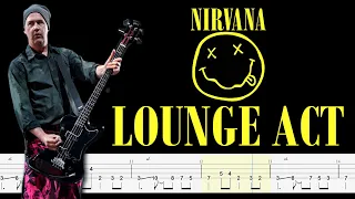 Nirvana - Lounge Act (Bass Tabs + Tutorial) By @ChamisBass