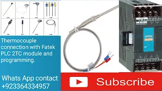 Thermocouple Module Analog programming in fatek plc,how to read temperature in fatek plc 2tc module.