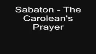 Sabaton - The Carolean's Prayer (lyrics) HD