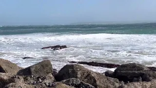 Surfing storm eunice in St Ives