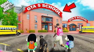 GTA 5: Shinchan & Franklin Going To New School in GTA 5 !